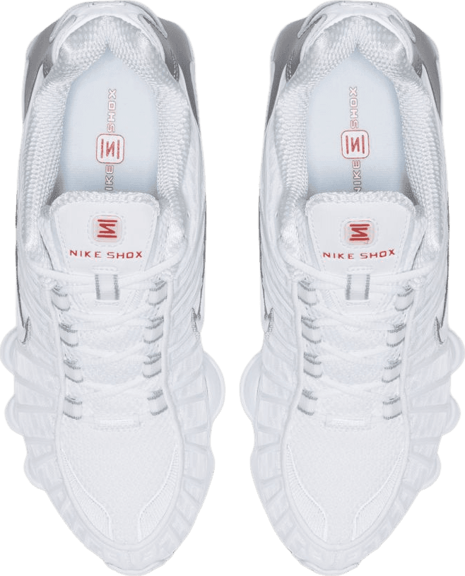 Nike Shox TL White Metallic Silver Max Orange (W)