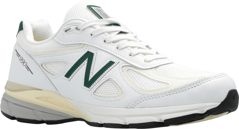 New Balance 990v4 MiUSA White/Green