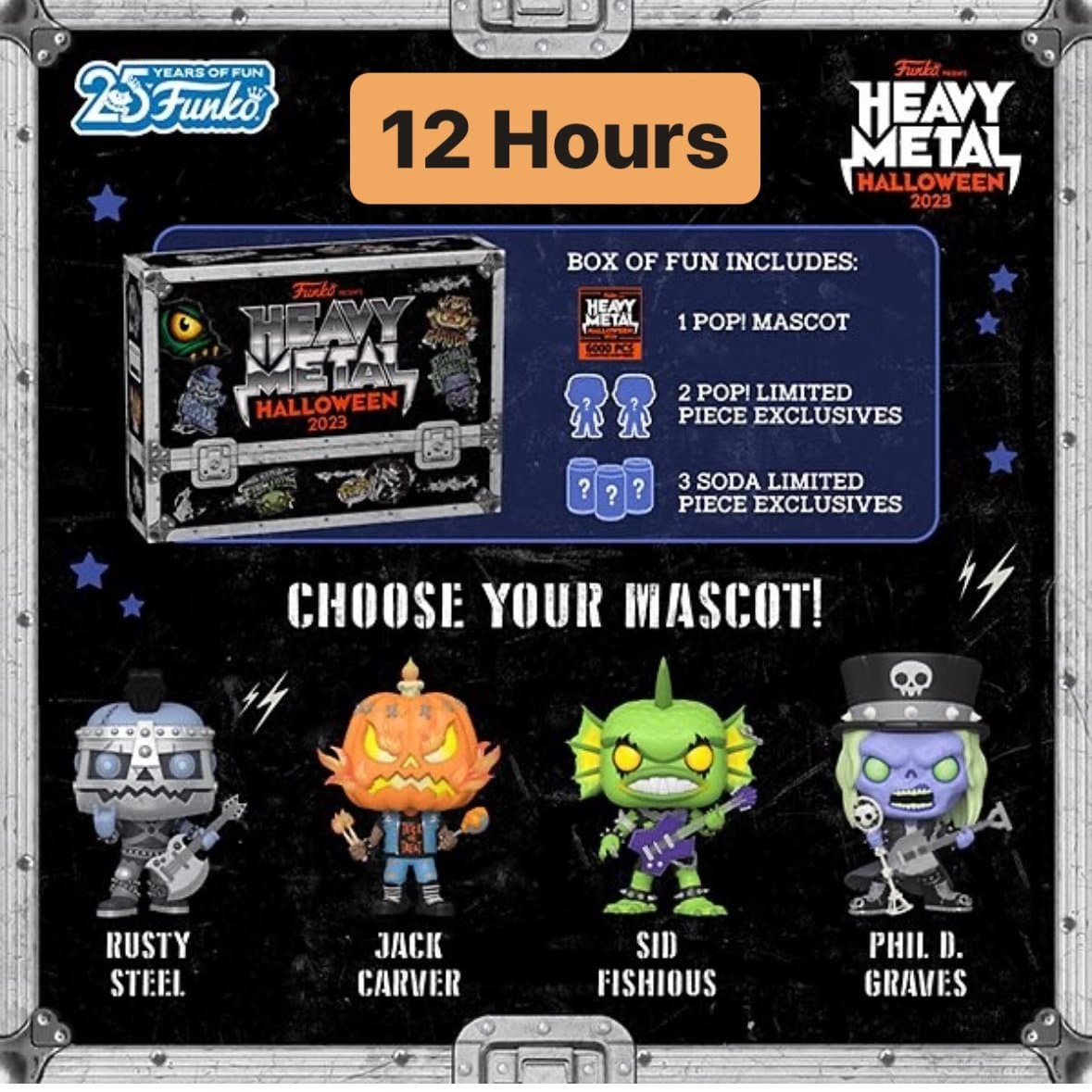 Funko Pop! NYCC 2023 Heavy Metal Halloween Box of Fun