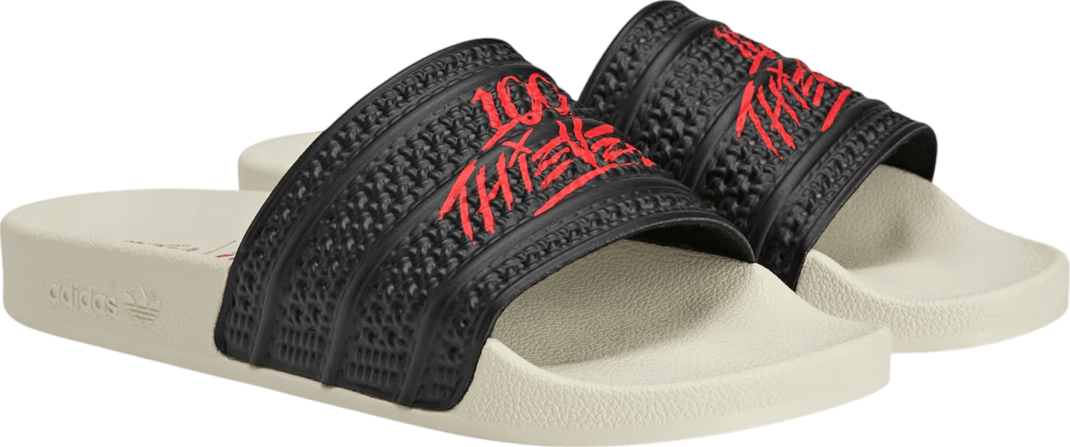 100 Thieves x Adidas Adilette