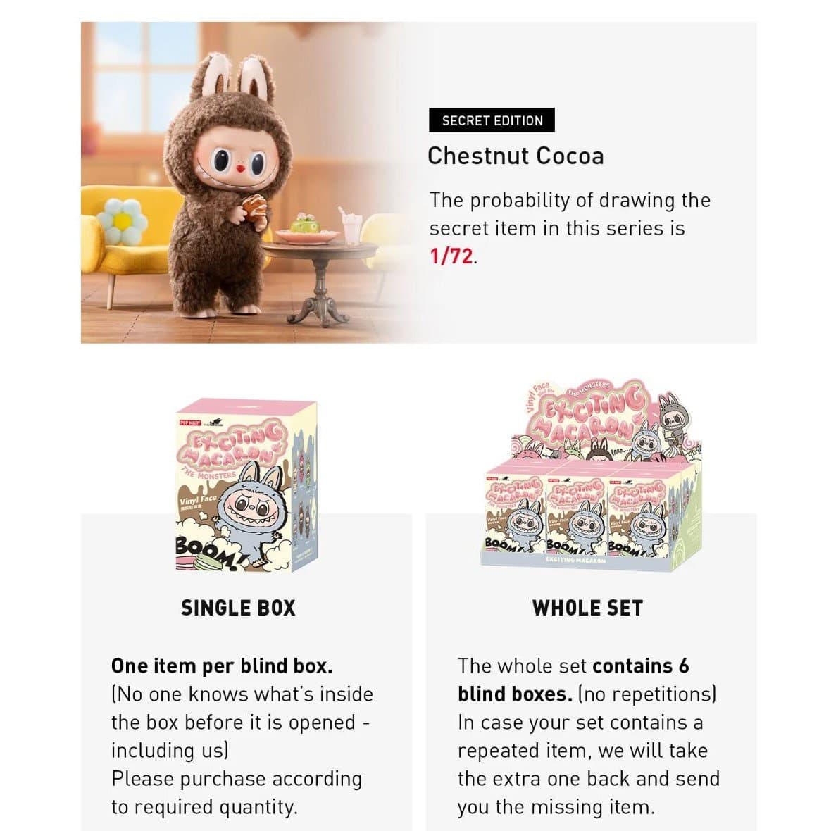 Labubu The Monsters Exciting Macaron Vinyl Blind Box