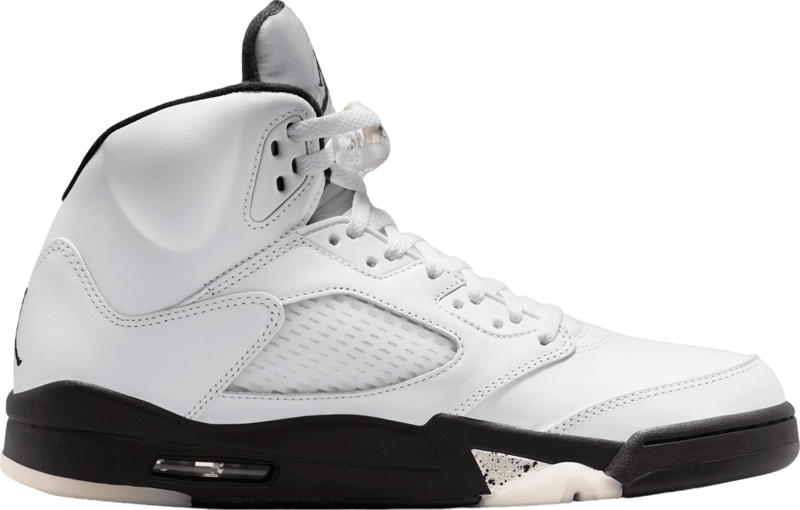 Air Jordan 5 White/Metallic Black