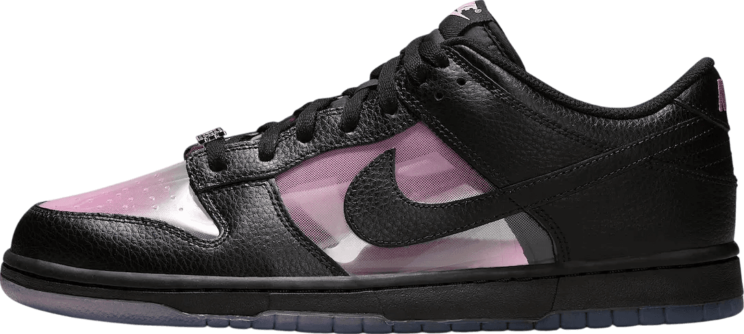 Nike Dunk Low Transparent Black/Pink Rise