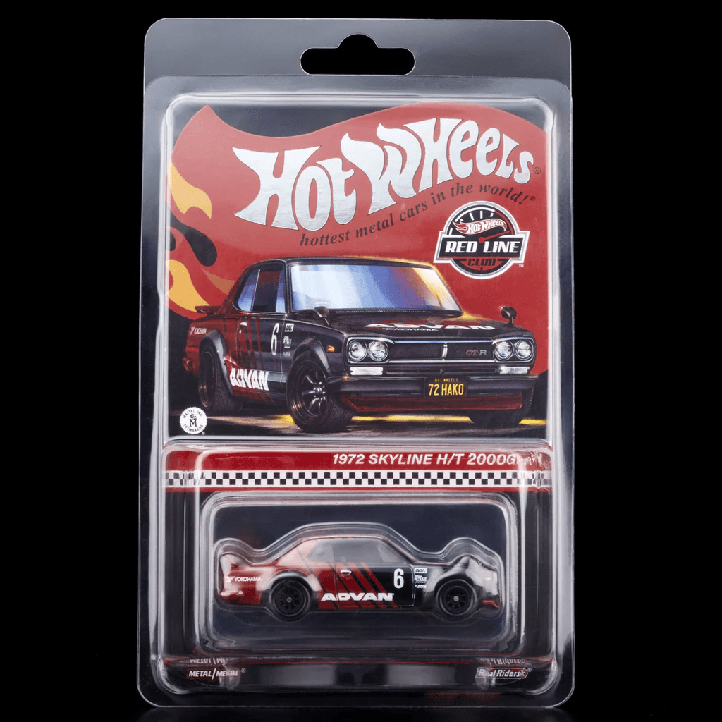 Hot Wheels RLC 1972 Skyline H/T 2000GT-R Black/Red