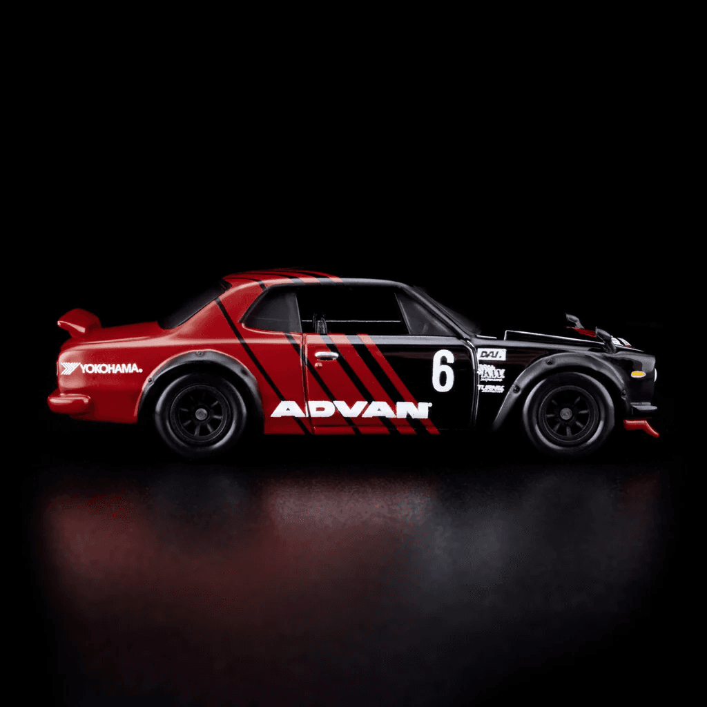 Hot Wheels RLC 1972 Skyline H/T 2000GT-R Black/Red