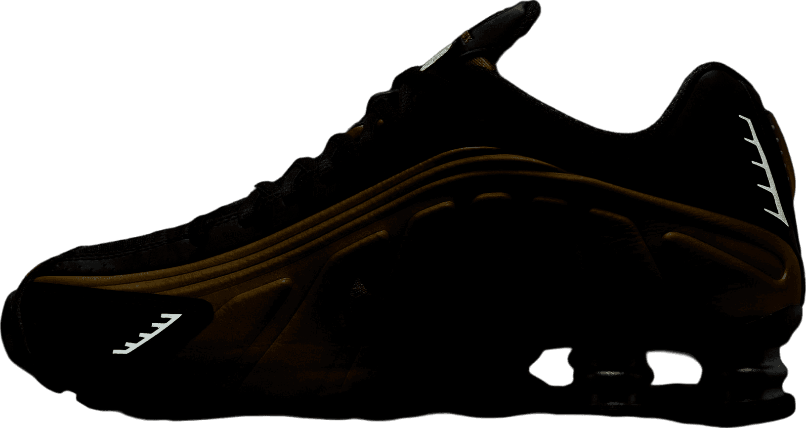Nike Shox R4 Black Metallic Gold (W)