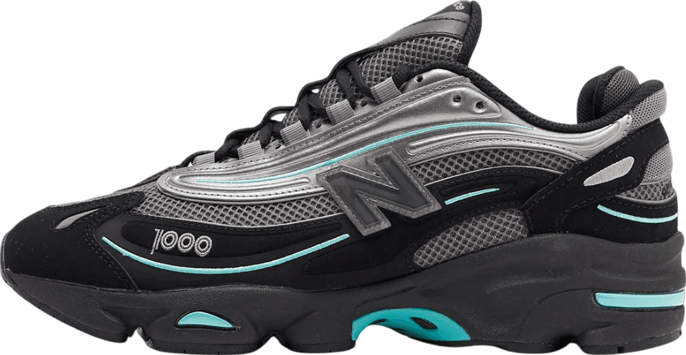 New Balance 1000 Black Tiffany Blue