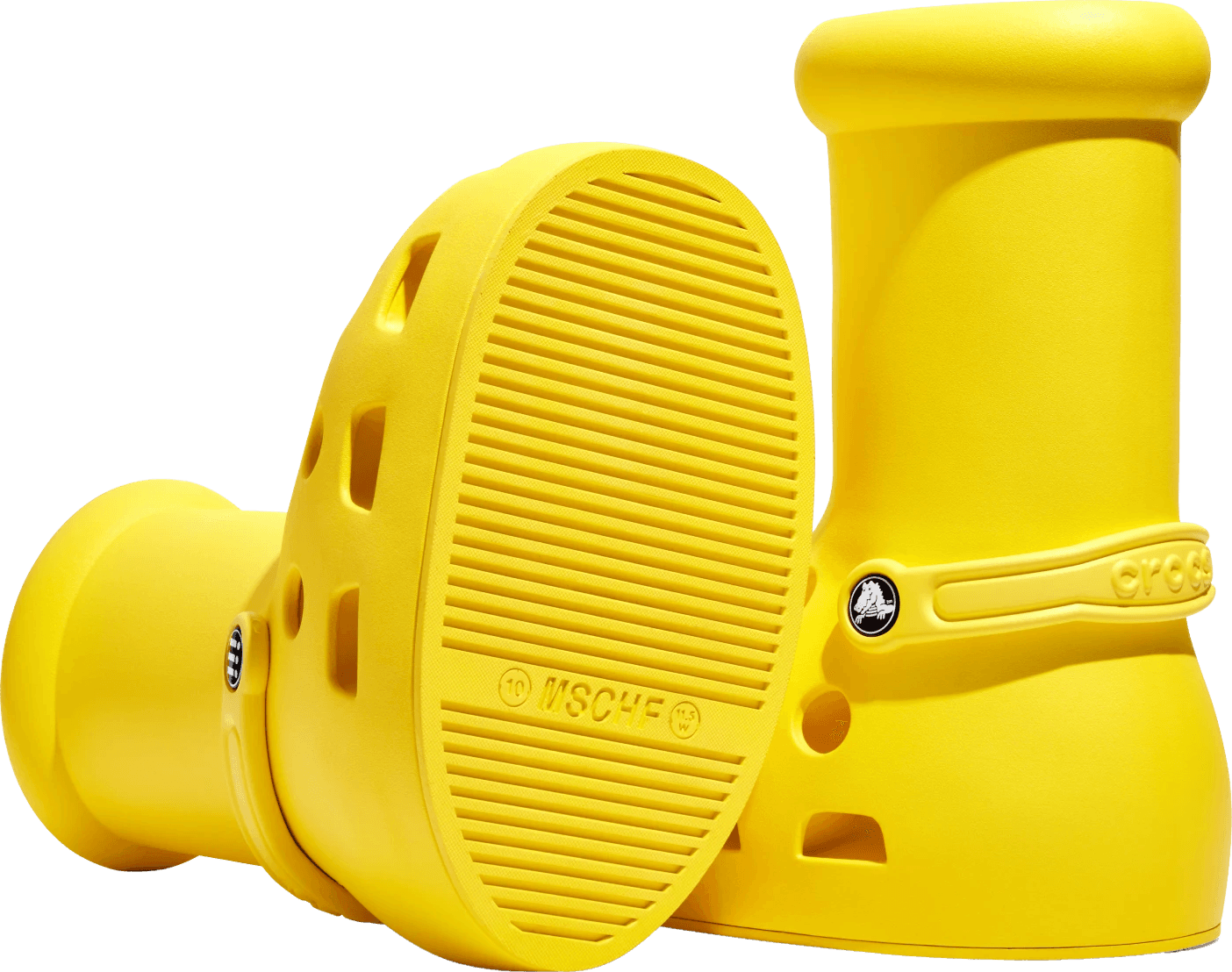 MSCHF x Crocs Big Yellow Boot