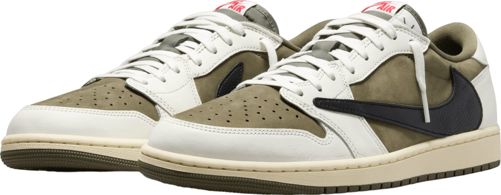 Travis Scott x Air Jordan 1 Low Medium Olive