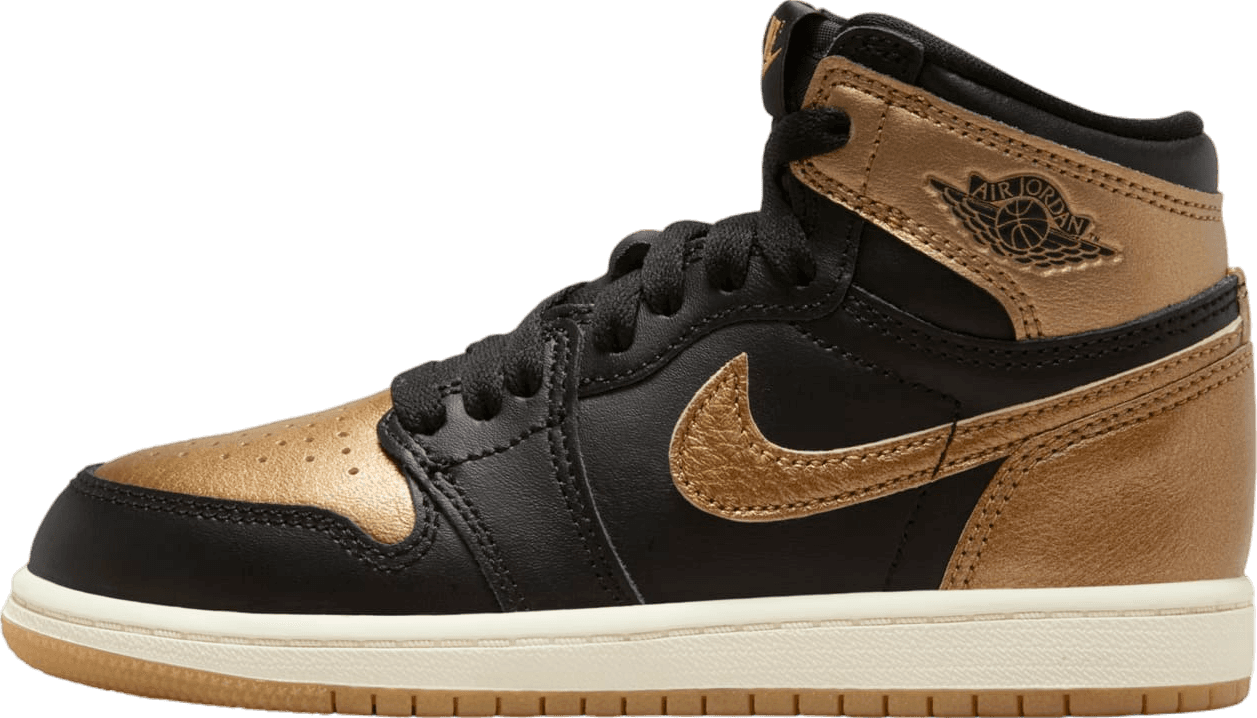 Air Jordan 1 High Black/Gold (PS)