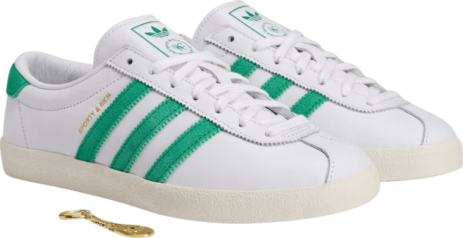 Sporty & Rich x Adidas Blanc White Court Green (W)