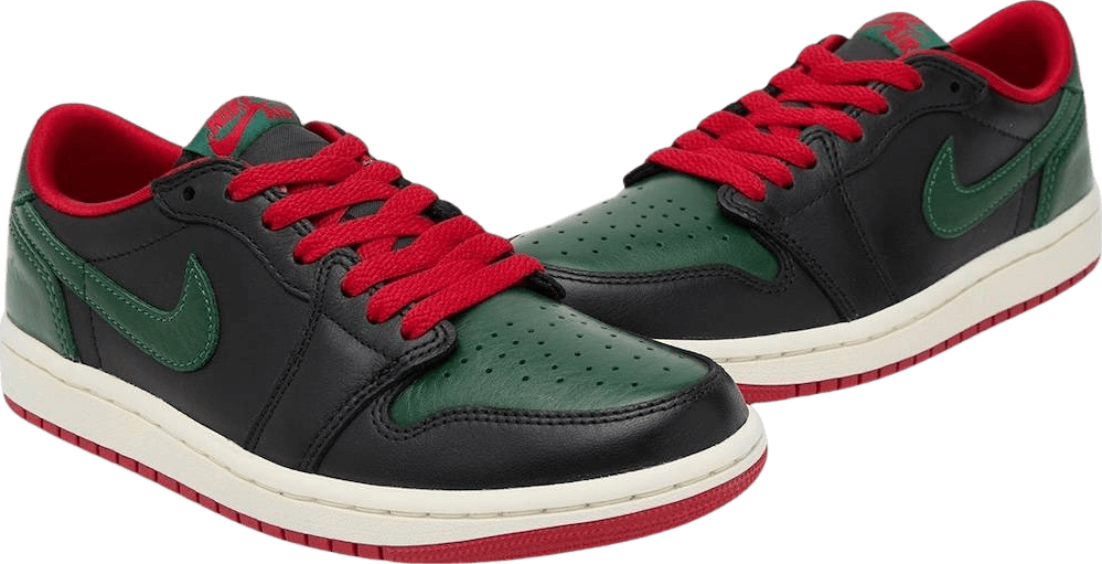 Air Jordan 1 Retro Low Black/Gorge Green (W)
