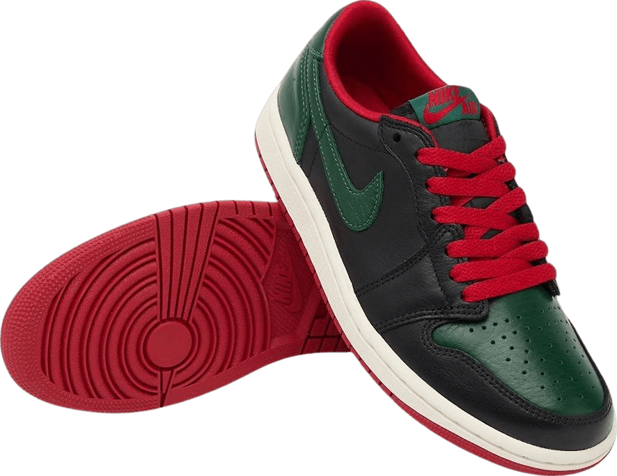 Air Jordan 1 Retro Low Black/Gorge Green (W)