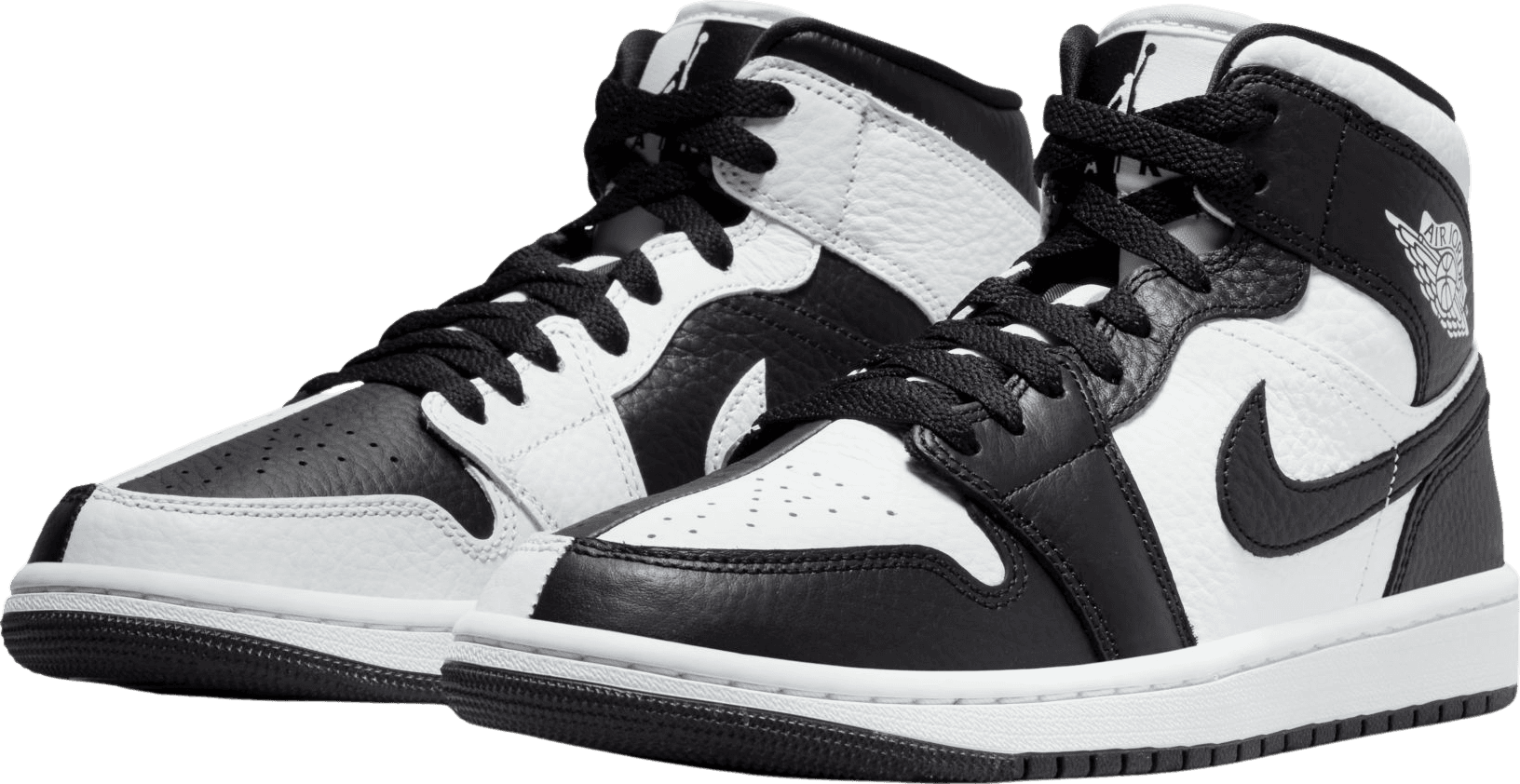 Air Jordan 1 Mid Split Black White (W)