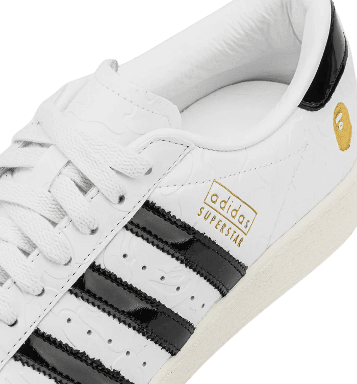 Bape x Adidas Superstar Vintage White