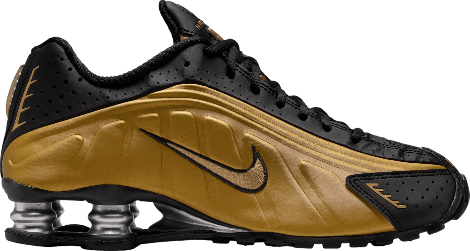 Nike Shox R4 Black Metallic Gold (W)