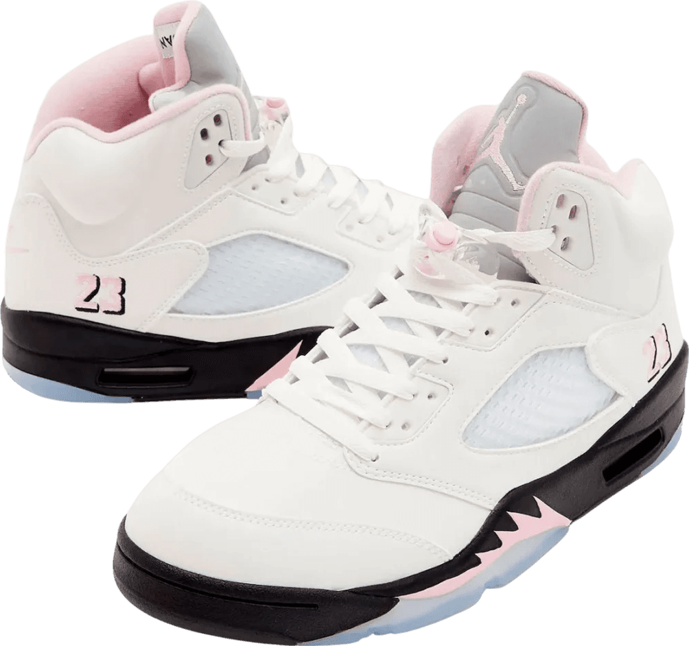 Air Jordan 5 White/Medium Soft Pink