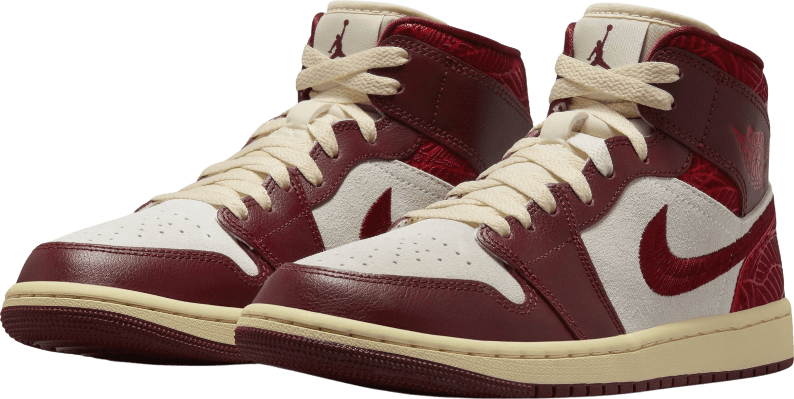 Air Jordan 1 Mid Tiki Leaf Team Red (W)