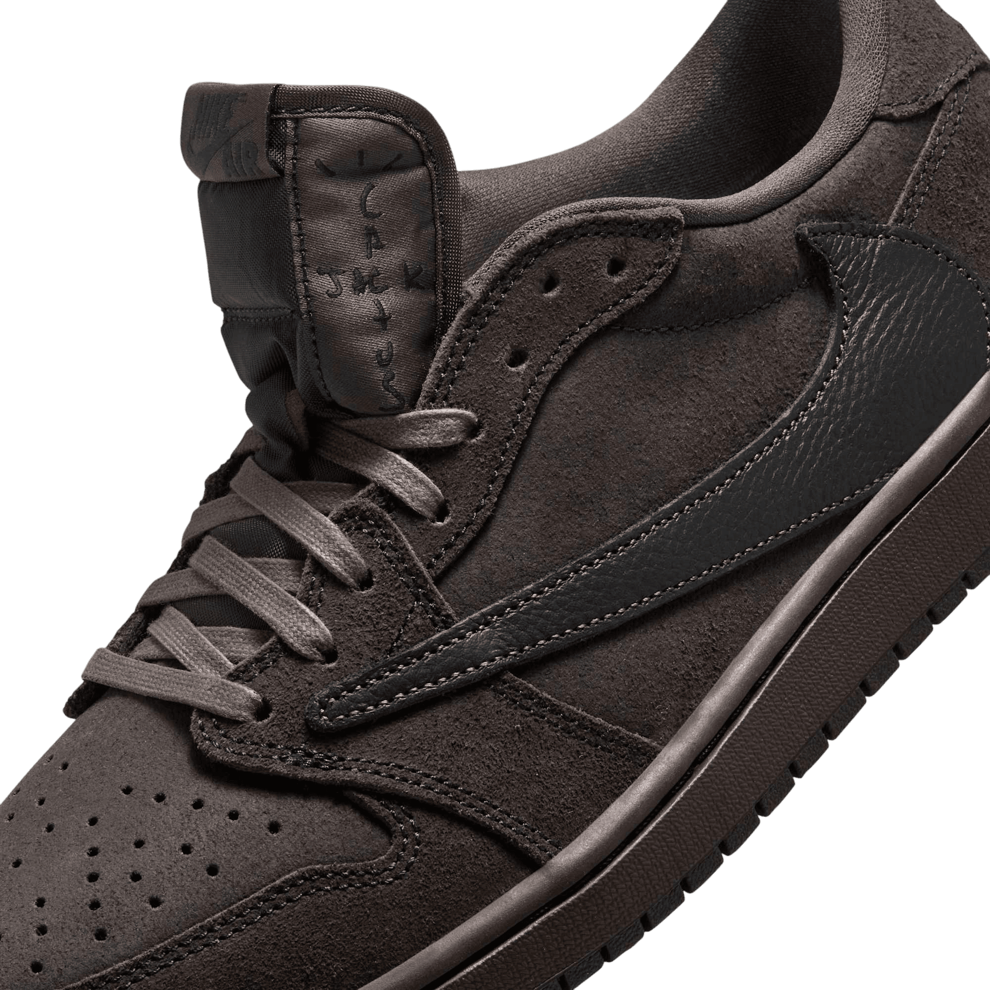SwiftSole - Travis Scott x Air Jordan 1 Low SP Velvet Brown