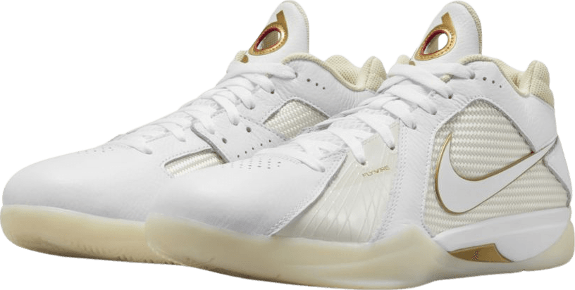 Nike KD 3 White/Metallic Gold