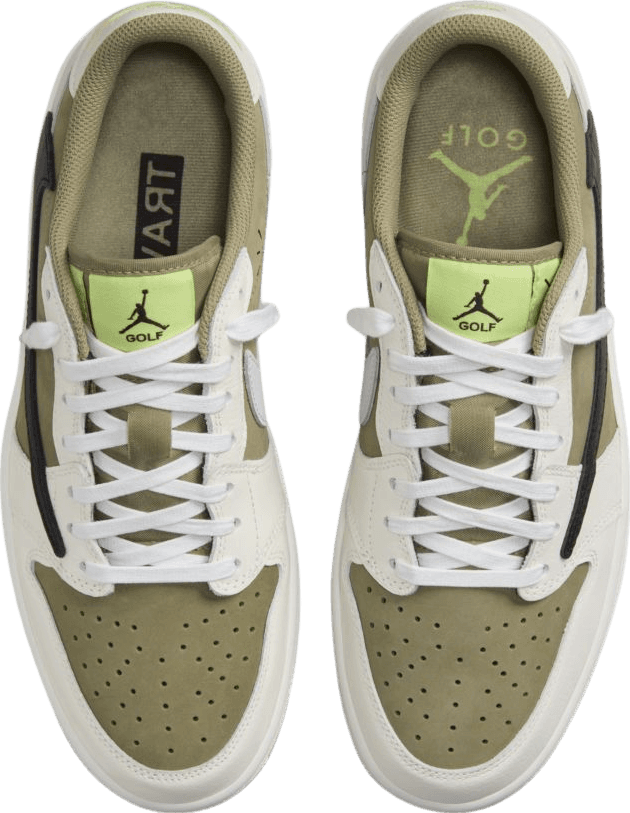 Air Jordan 1 Low Golf Travis Scott Neutral Olive