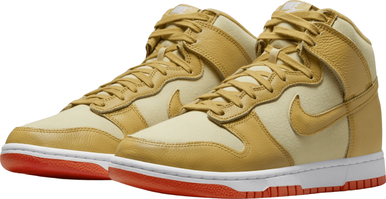 Nike Dunk High Gold Canvas
