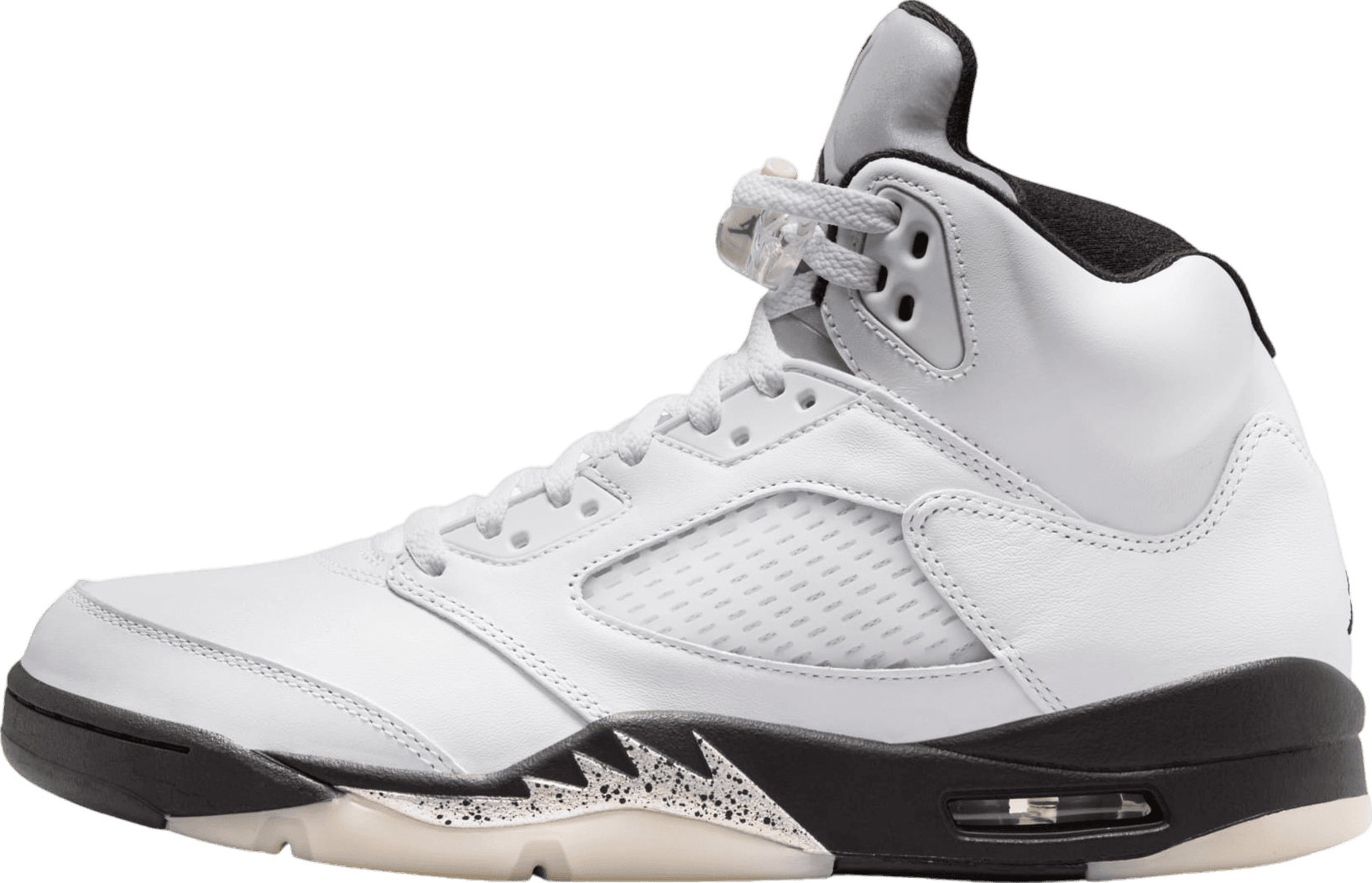 Air Jordan 5 White/Metallic Black