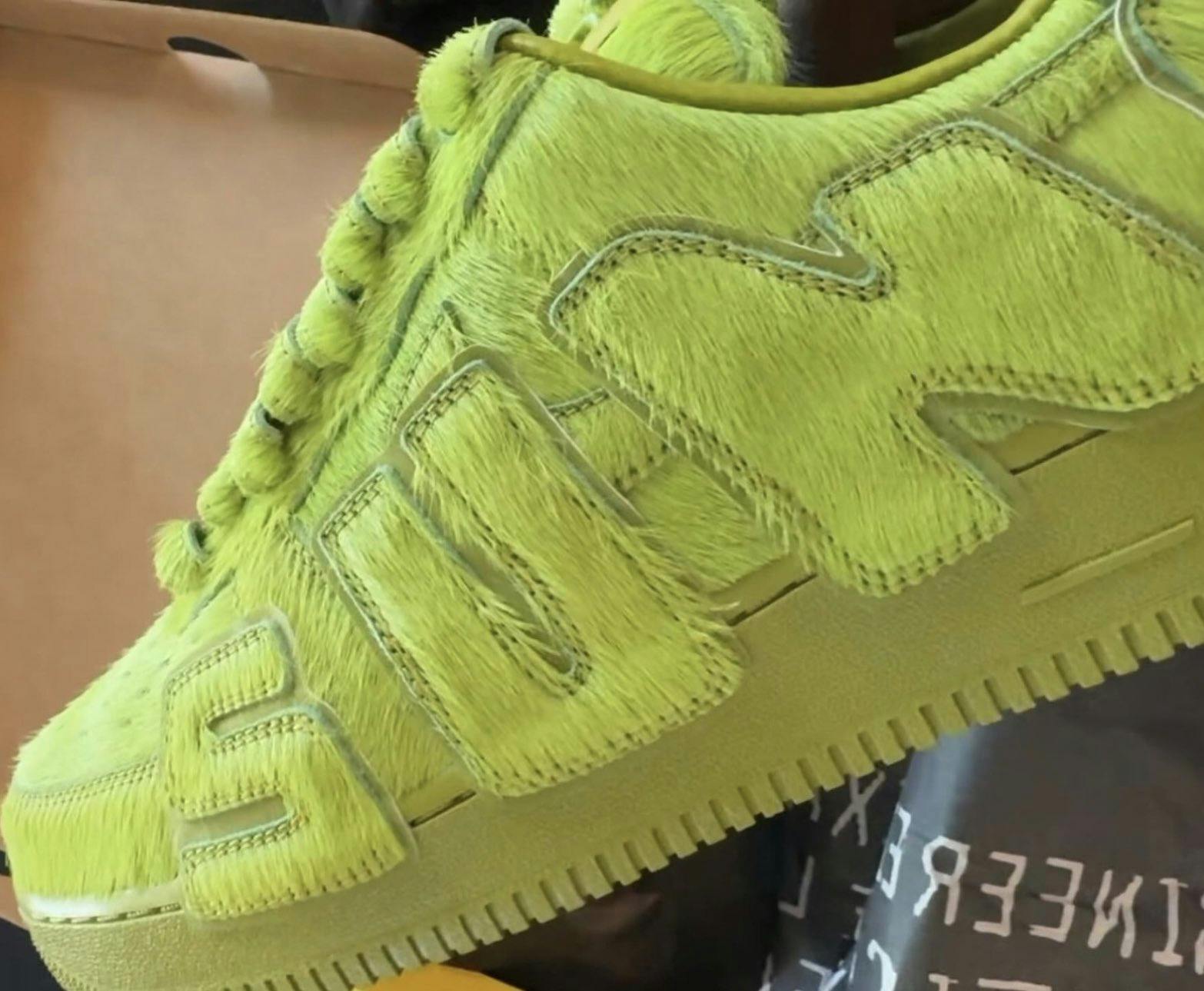 Lil Yachty showing off all 1 of 1 CPFM AF1 F&F