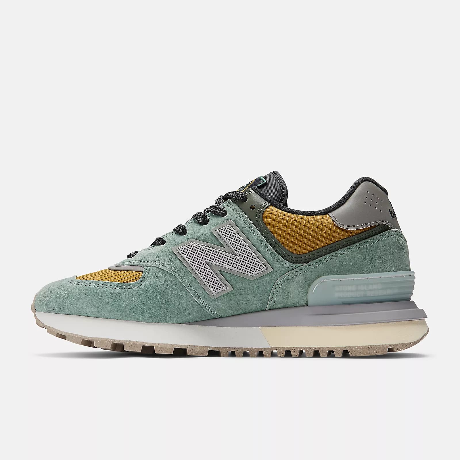 Stone Island x New Balance 574 Legacy Light Green