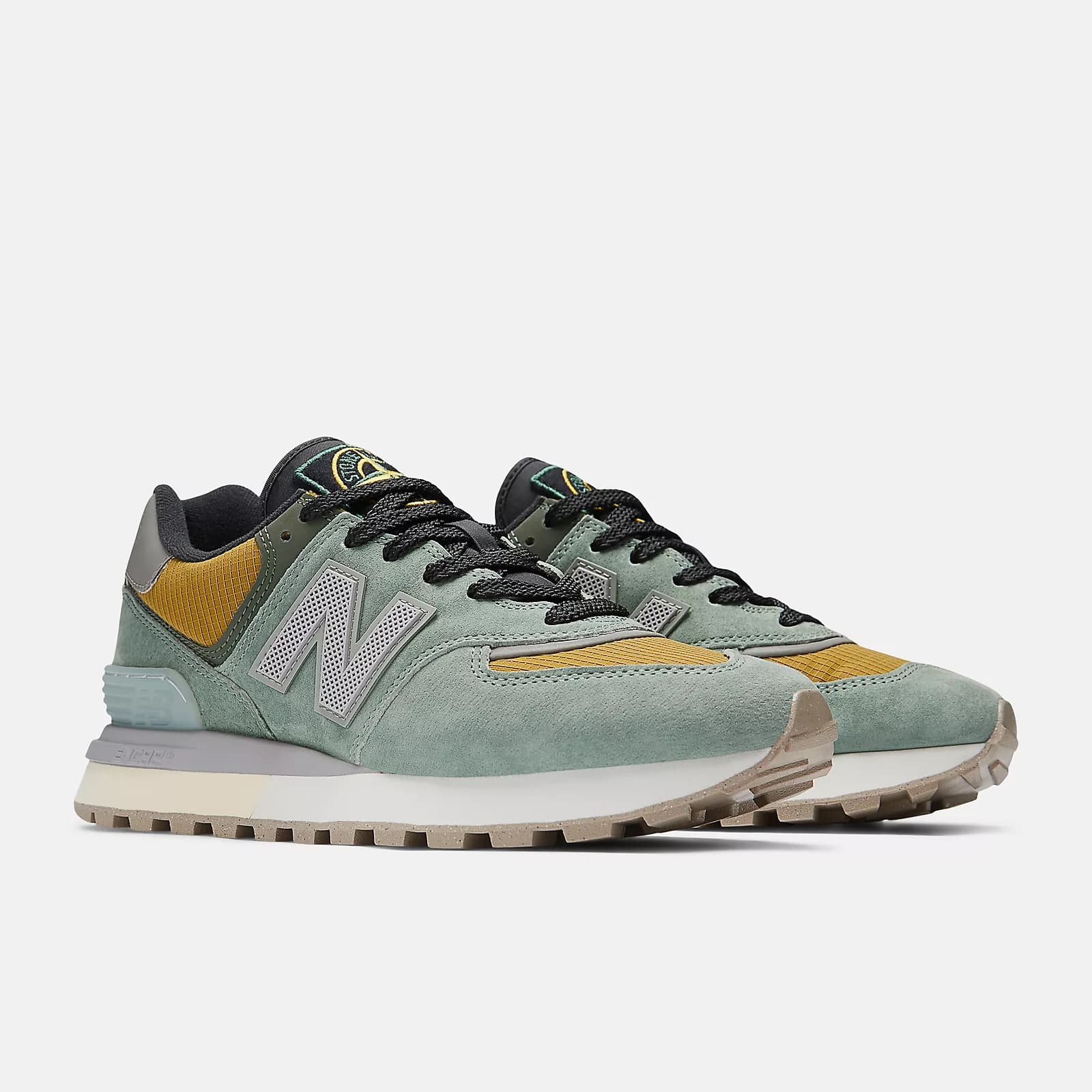 Stone Island x New Balance 574 Legacy Light Green