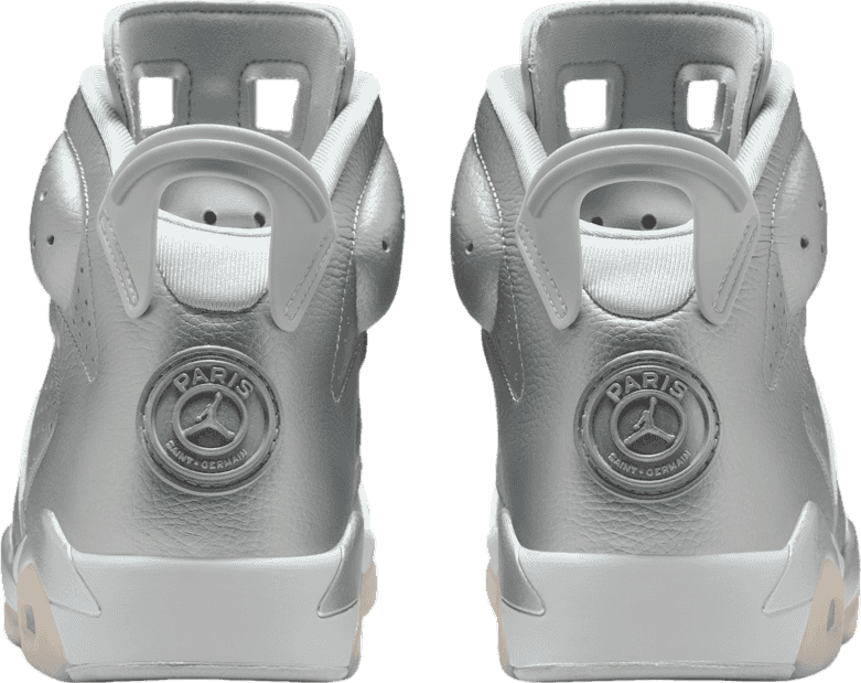 PSG x Air Jordan 6 Metallic Silver