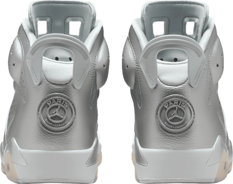 PSG x Air Jordan 6 Metallic Silver