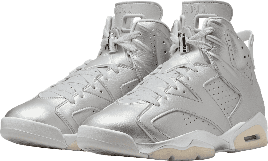PSG x Air Jordan 6 Metallic Silver