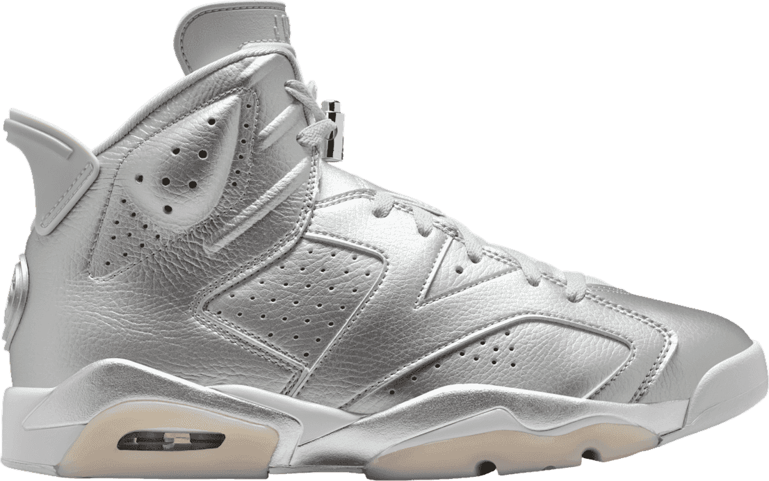 PSG x Air Jordan 6 Metallic Silver