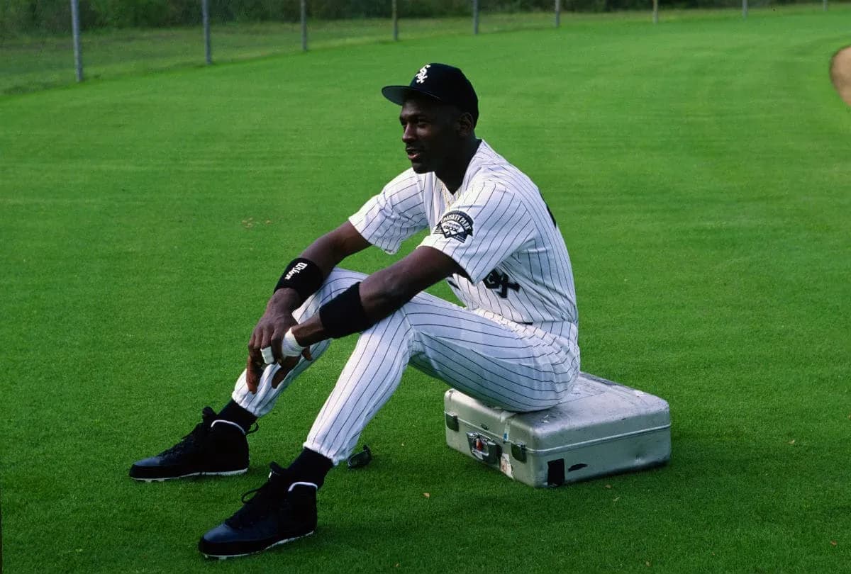 Michael Jordan with the Birmingham Barons