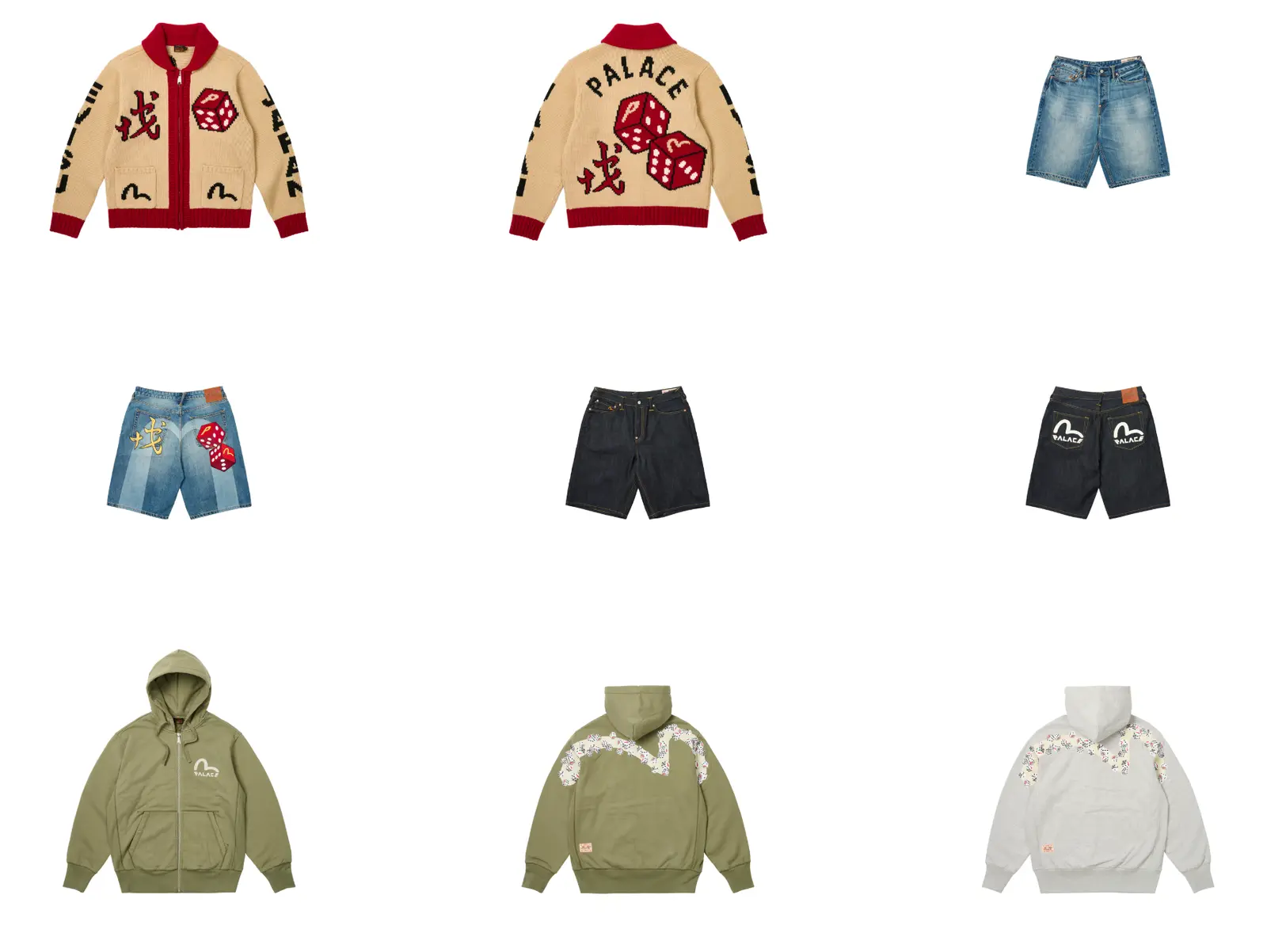 Palace Skateboards x Evisu collection
