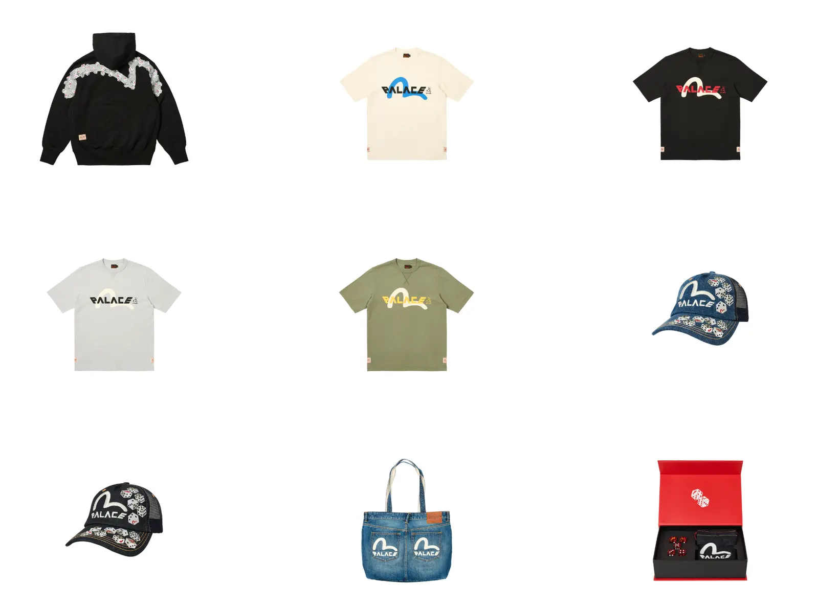 Palace Skateboards x Evisu collection